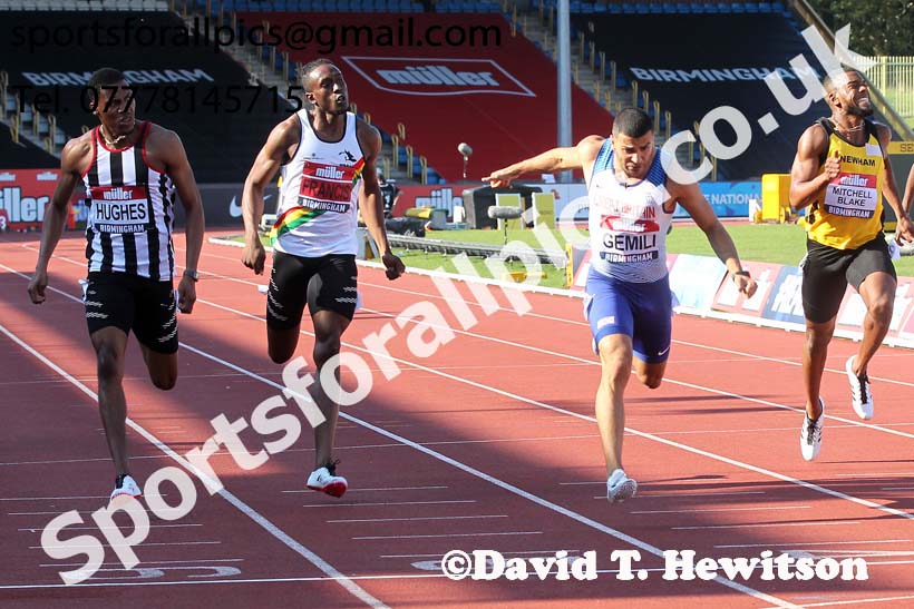 Mens 200 metres, 2019 Muller British Championships, Alexander Stadium, Birmingham. Photo: David T. Hewitson/Sports for All Pics